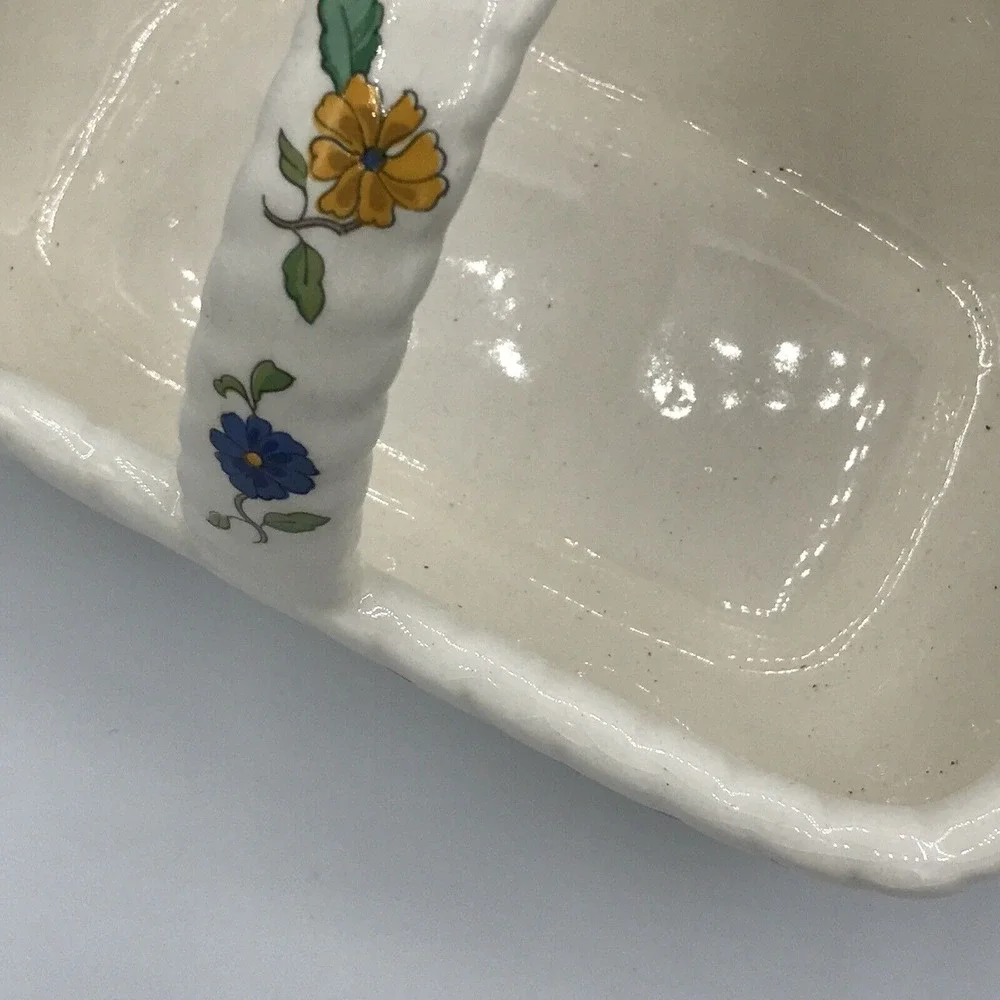 Floral Basket Made in‎ Japan Exclusively for Elizabeth Arden 7x4